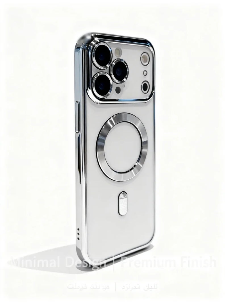 Orange Life iPhone 17 Pro Max Electroplated Magnetic Case | 360° Full Protection | 9H Privacy Glass | MagSafe Compatible - Image 1
